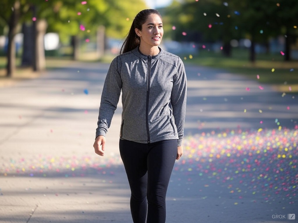 woman walking for health and wellness category of a virtuous home